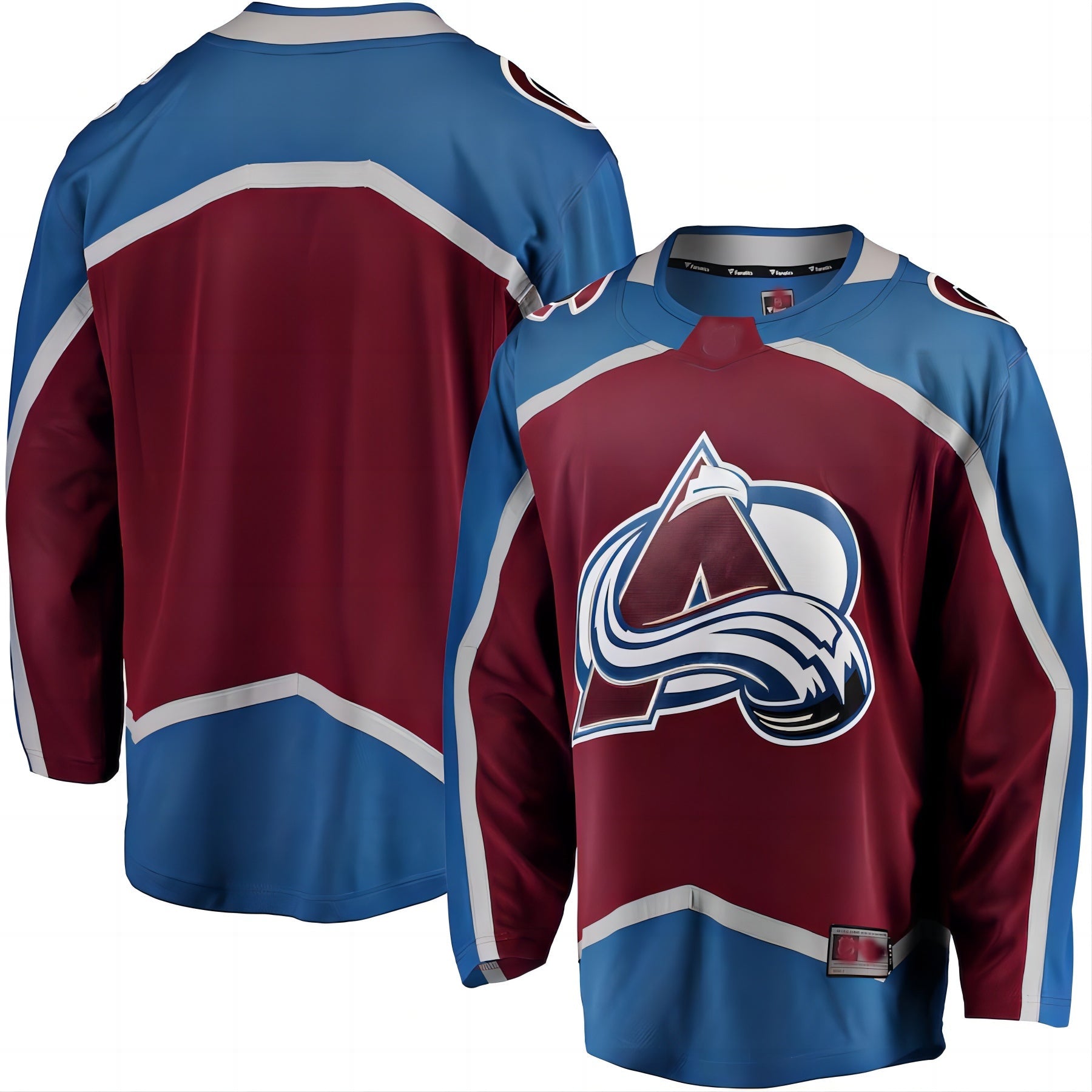 C.Avalanche Fanatics Branded Breakaway Home Jersey Burgundy Stitched American Hockey Jerseys - Main View