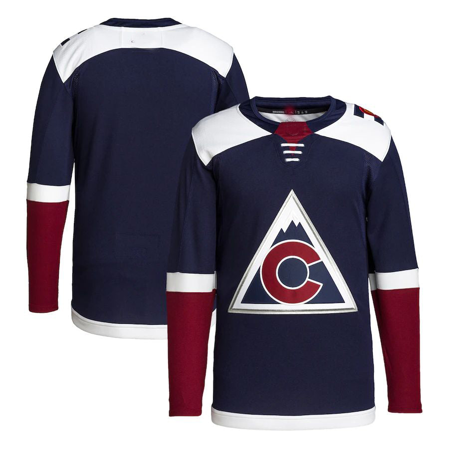 C.Avalanche 2018-19 Alternate Primegreen Authentic Pro Jersey Navy Stitched American Hockey Jerseys - Main View