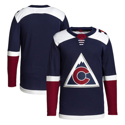 C.Avalanche 2018-19 Alternate Primegreen Authentic Pro Jersey Navy Stitched American Hockey Jerseys - Main View