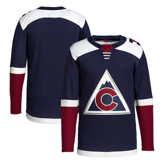 C.Avalanche 2018-19 Alternate Primegreen Authentic Pro Jersey Navy Stitched American Hockey Jerseys - Main View
