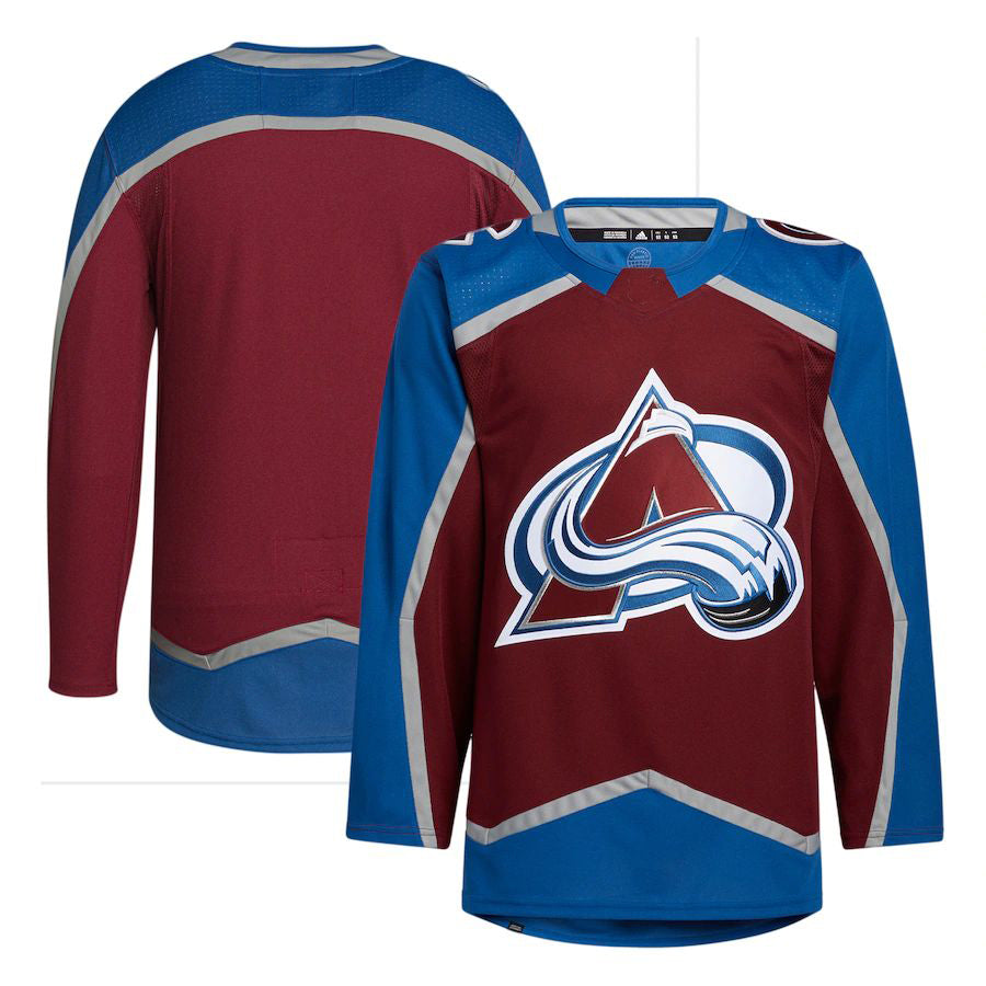 C.Avalanche Home Primegreen Authentic Pro Jersey Burgundy Stitched American Hockey Jerseys - Main View