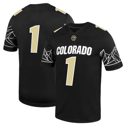 #1 C.Buffaloes Untouchable Game Jersey - Black American College Jerseys - Main View