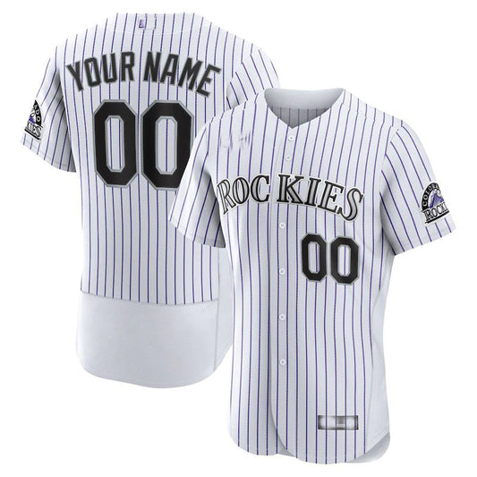 Baseball Jerseys Custom Colorado Rockies White Home Authentic Custom Jersey - Main View