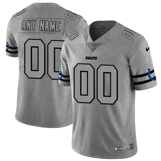 Custom IN.Colts 2019 Gray Gridiron Gray Vapor Untouchable Limited Jersey Stitched American Football Jerseys - Main View