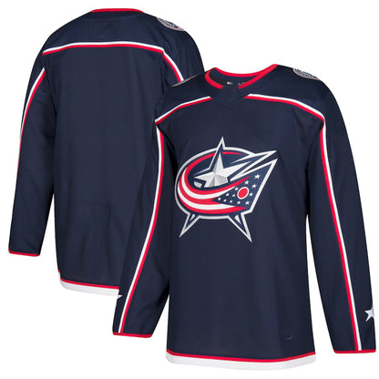 C.Blue Jackets Home Authentic Blank Jersey Navy Stitched American Hockey Jerseys - Main View