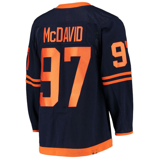 E.Oilers #97 Connor McDavid Alternate Primegreen Authentic Pro Player Jersey Navy Stitched American Hockey Jerseys - Main View