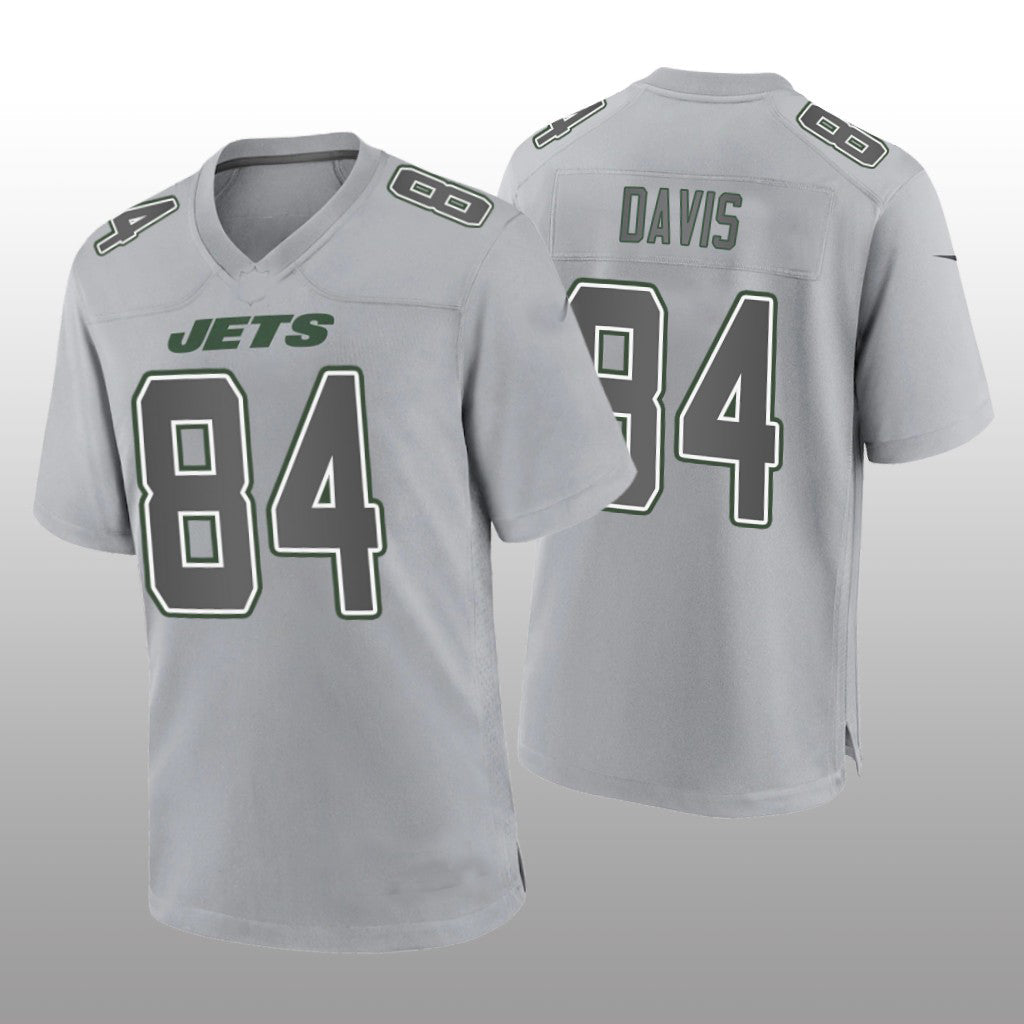 NY.Jets #84 Corey Davis Gray Game Atmosphere Jersey Stitched American Football Jerseys - Main View