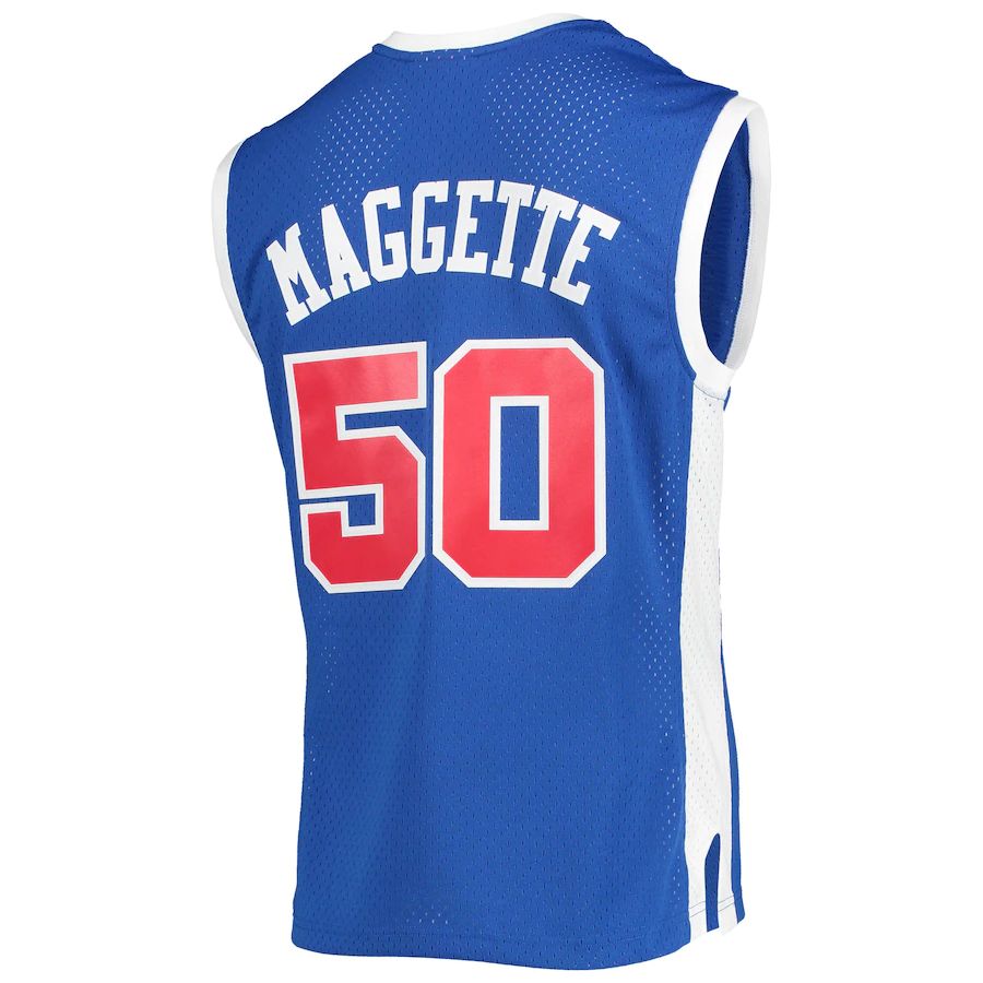 LA.Clippers #50 Corey Maggette Mitchell & Ness 2002-03 Hardwood Classics Swingman Jersey Royal Stitched American Basketball Jersey - Main View