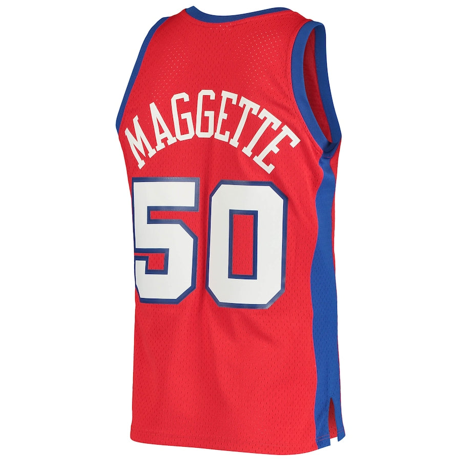 LA.Clippers #50 Corey Maggette Mitchell & Ness 2004-05 Hardwood Classics Swingman Jersey  Red Stitched American Basketball Jersey - Main View
