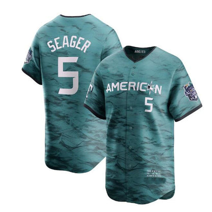 #5 Corey Seager American League 2023 All-Star Game Limited Player Jersey - Teal Baseball Jerseys - Main View