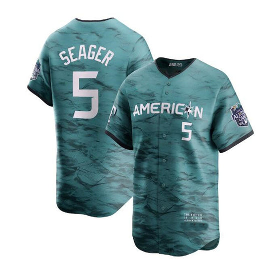 #5 Corey Seager American League 2023 All-Star Game Limited Player Jersey - Teal Baseball Jerseys - Main View