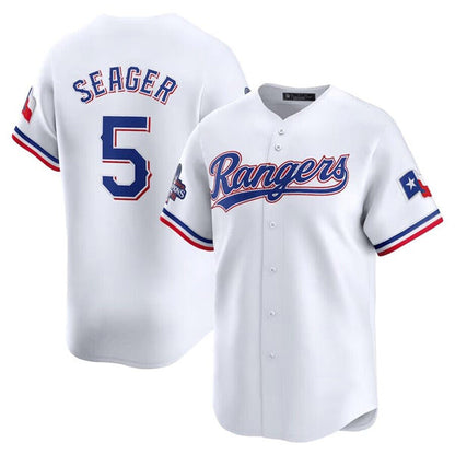 Corey Seager Texas Rangers Home 2023 World Series Champions Limited Jersey - White - Main View