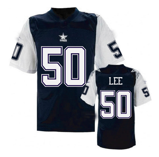 D.Cowboys #50 Sean Lee Navy Blue Throwback Elite Jersey Fashion Jersey American Jerseys - Main View
