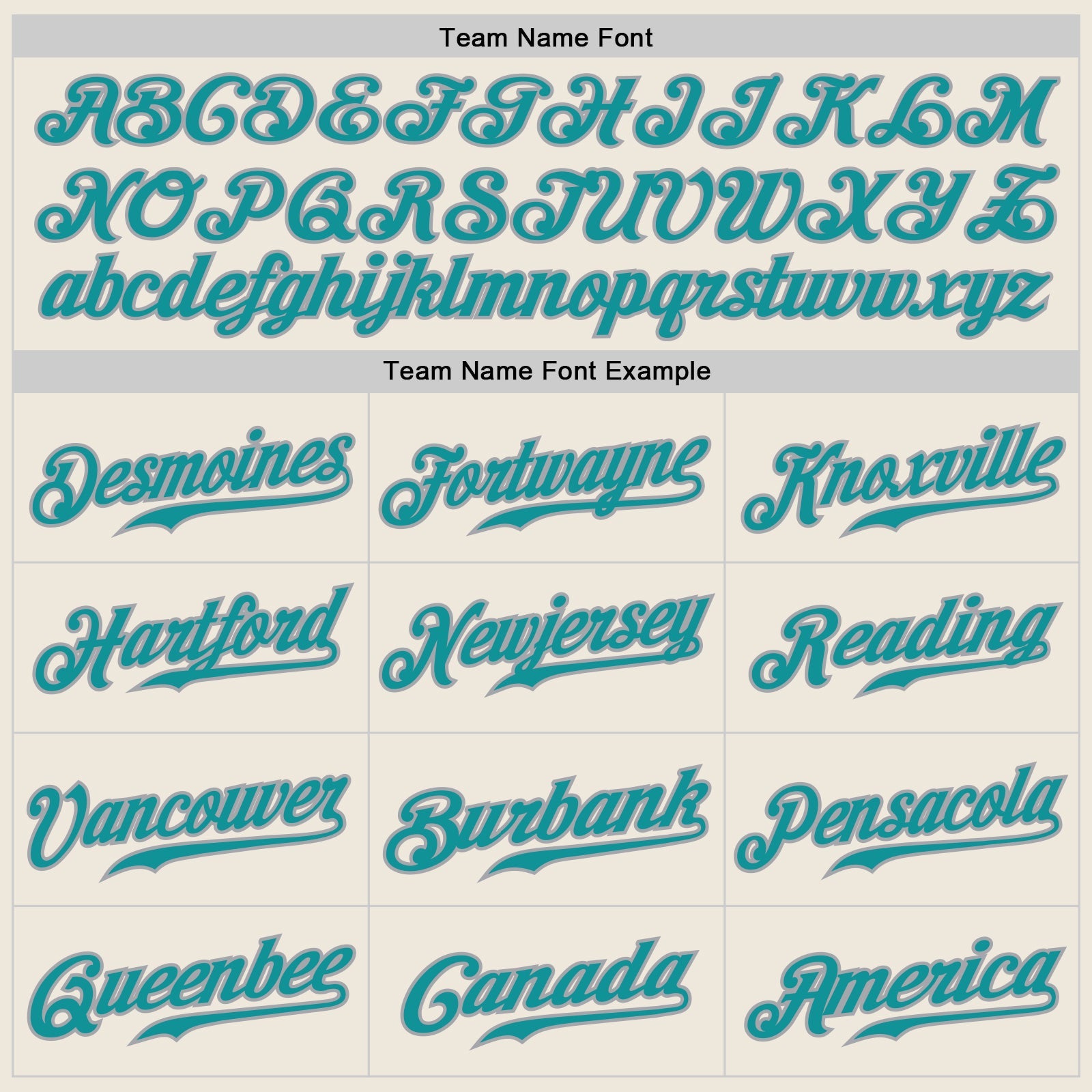 Custom Cream Teal Pinstripe Teal-Gray Authentic Baseball Jersey view 5