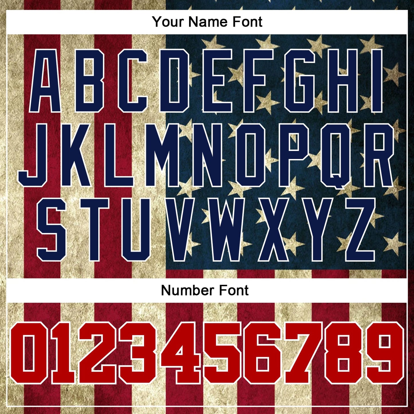 Custom Cream Red-Navy 3D American Flag Authentic Baseball Jersey view 6