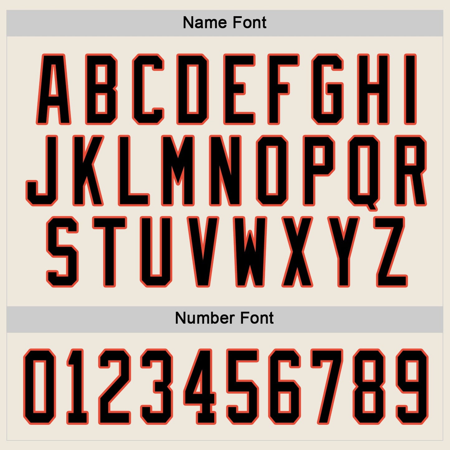 Custom Cream Black-Orange Hockey Jersey view 4