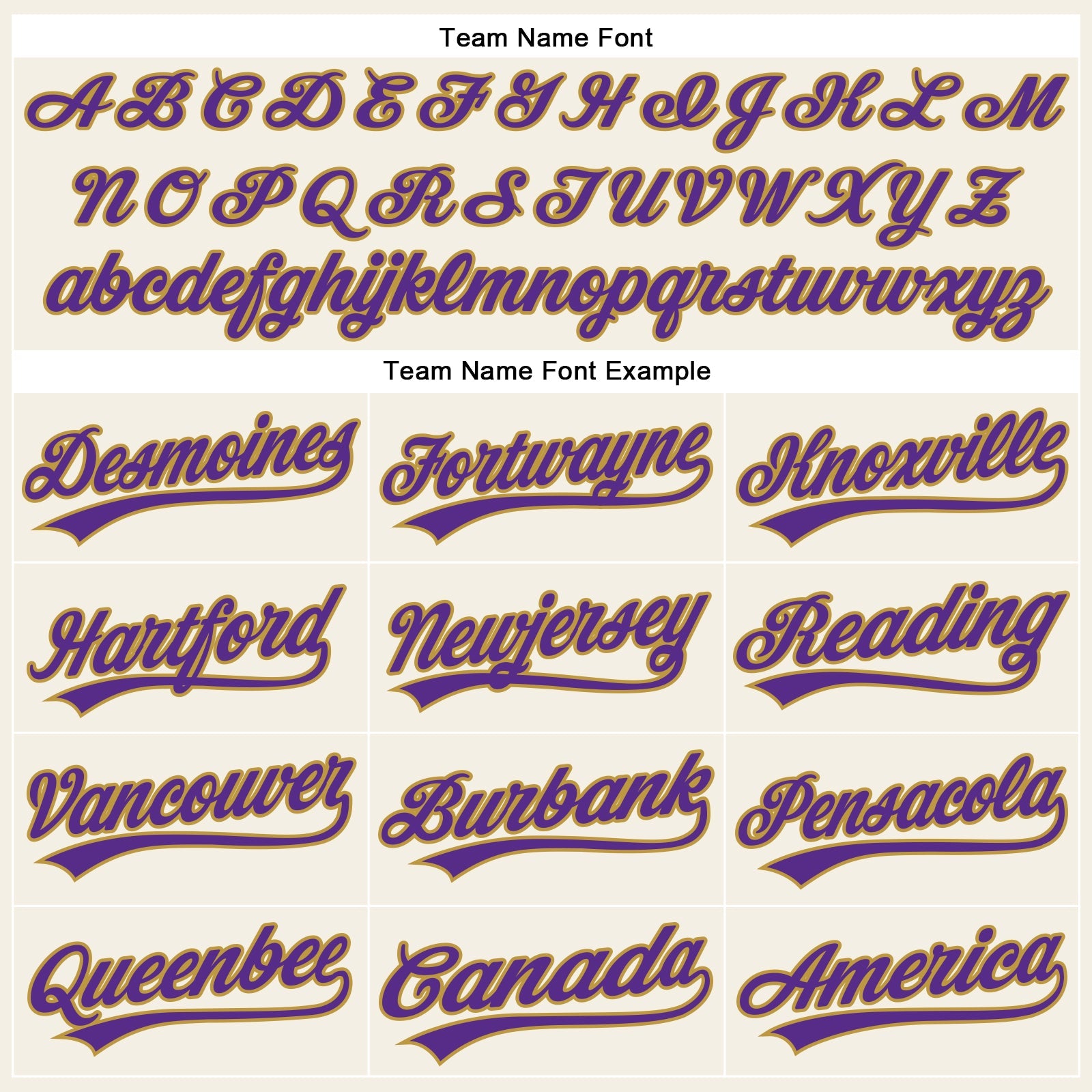 Custom Cream Purple Pinstripe Old Gold Authentic Baseball Jersey view 4