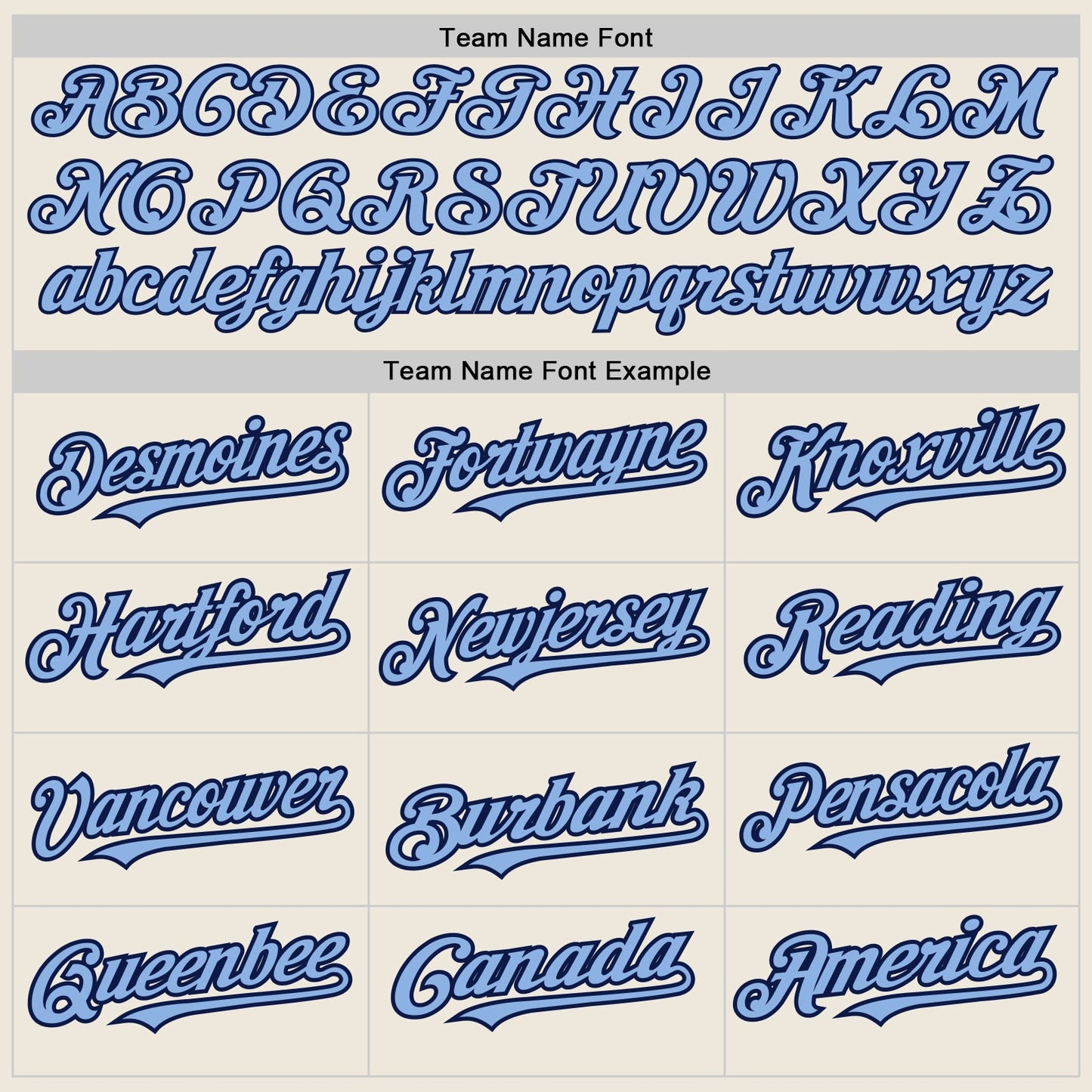 Custom Cream Navy Pinstripe Light Blue Authentic Baseball Jersey view 4