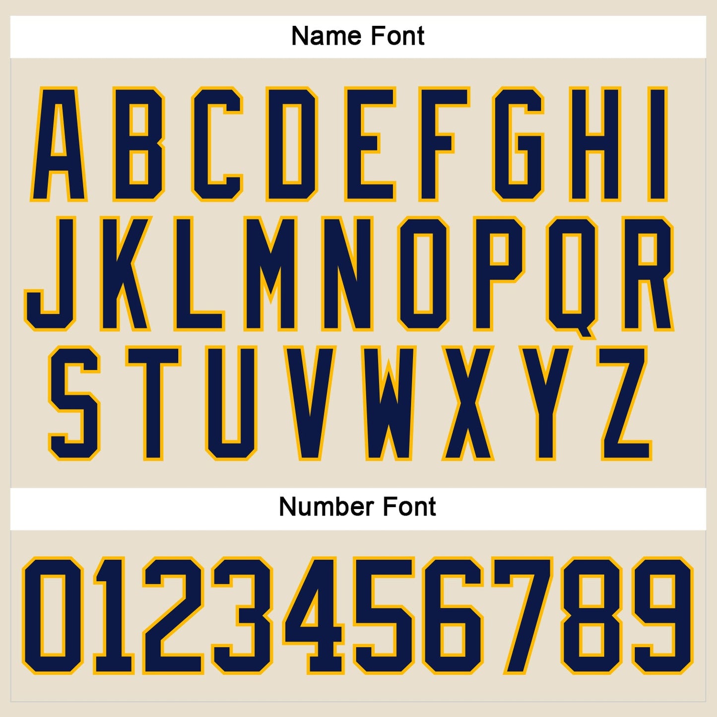 Custom Cream Navy-Gold Hockey Lace Neck Jersey view 5