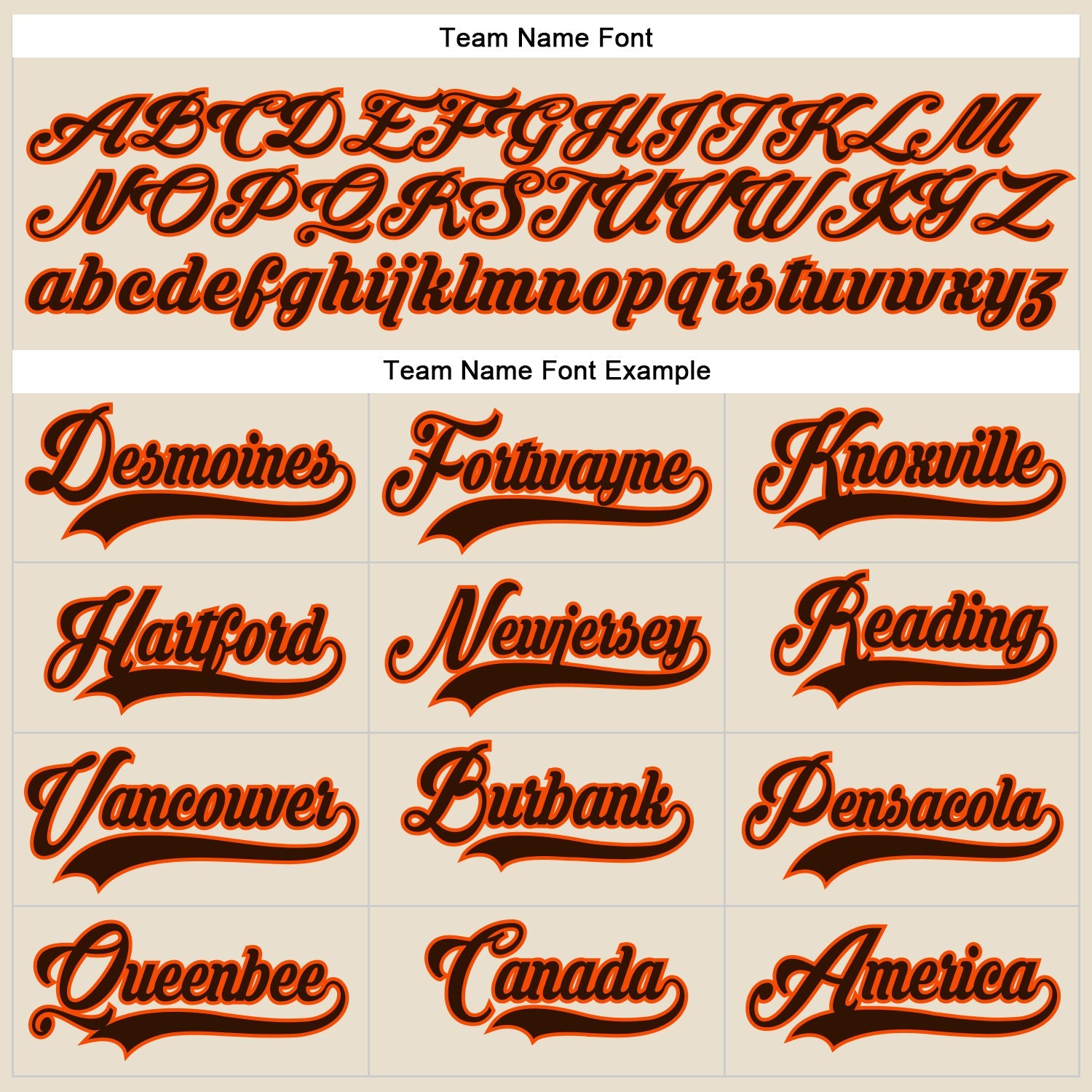 Custom Cream Brown-Orange Hockey Lace Neck Jersey view 4