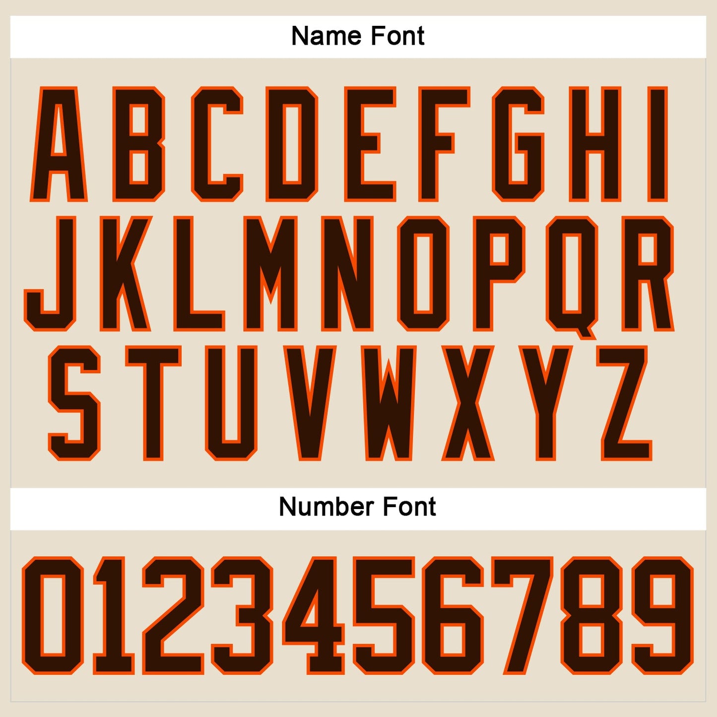 Custom Cream Brown-Orange Hockey Lace Neck Jersey view 5