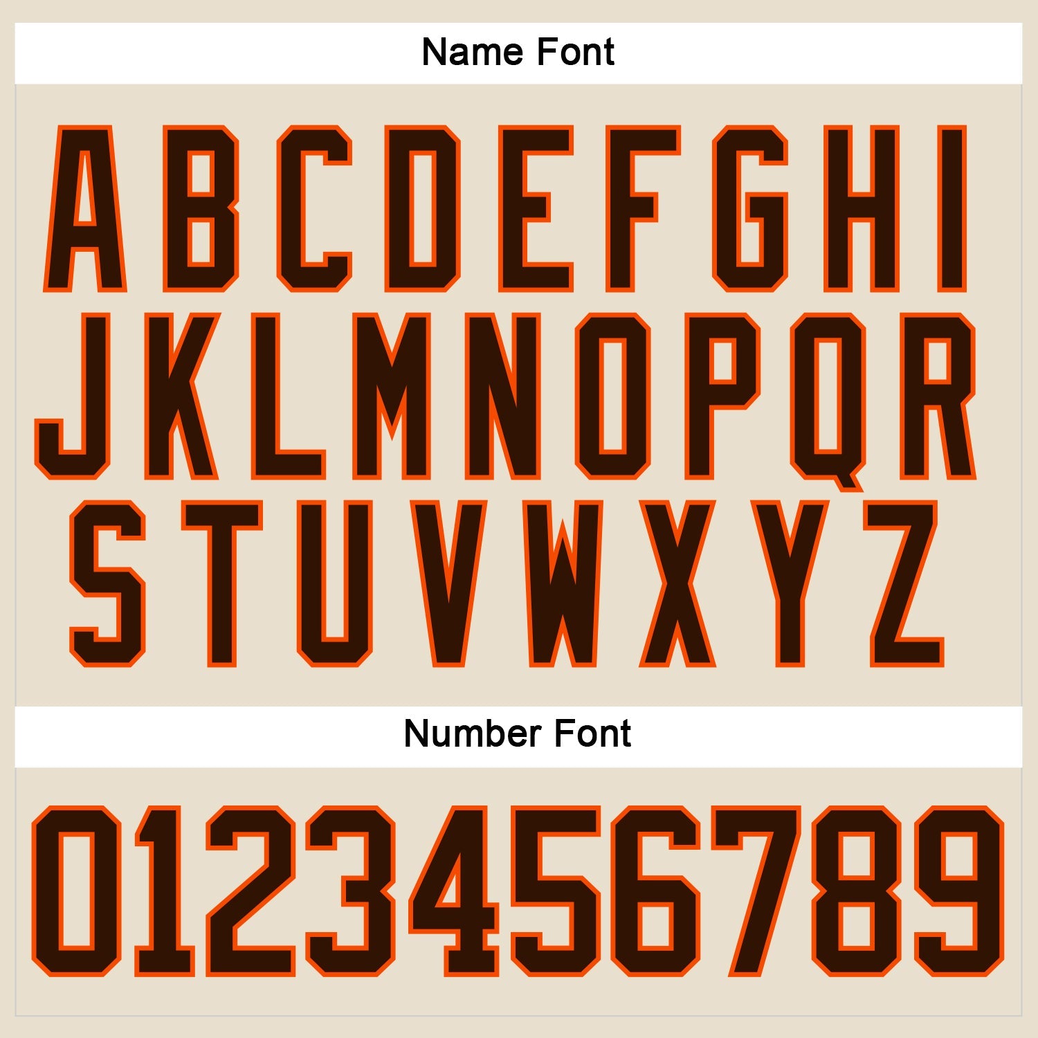 Custom Cream Brown-Orange Hockey Lace Neck Jersey view 5