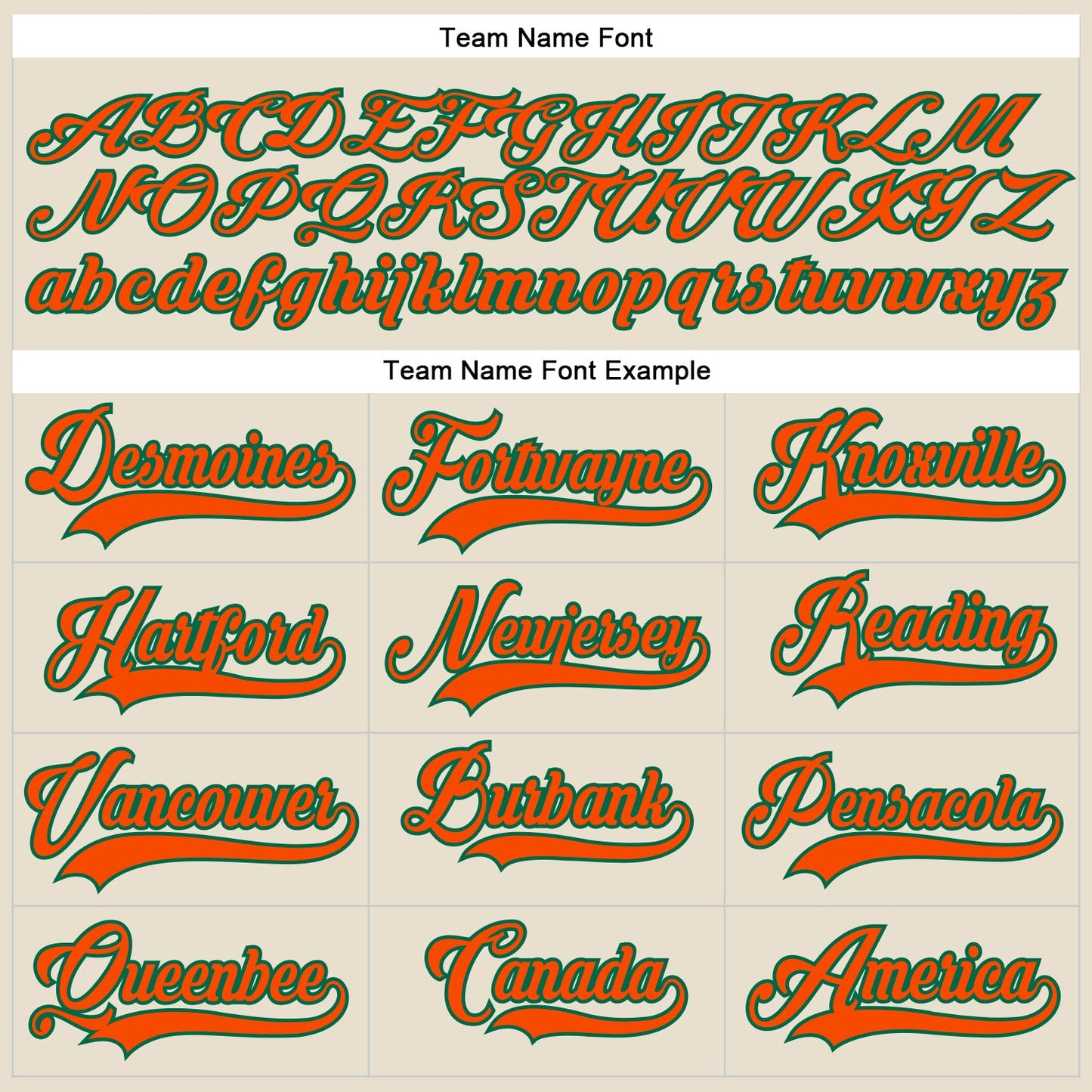 Custom Cream Orange-Kelly Green Hockey Lace Neck Jersey view 5