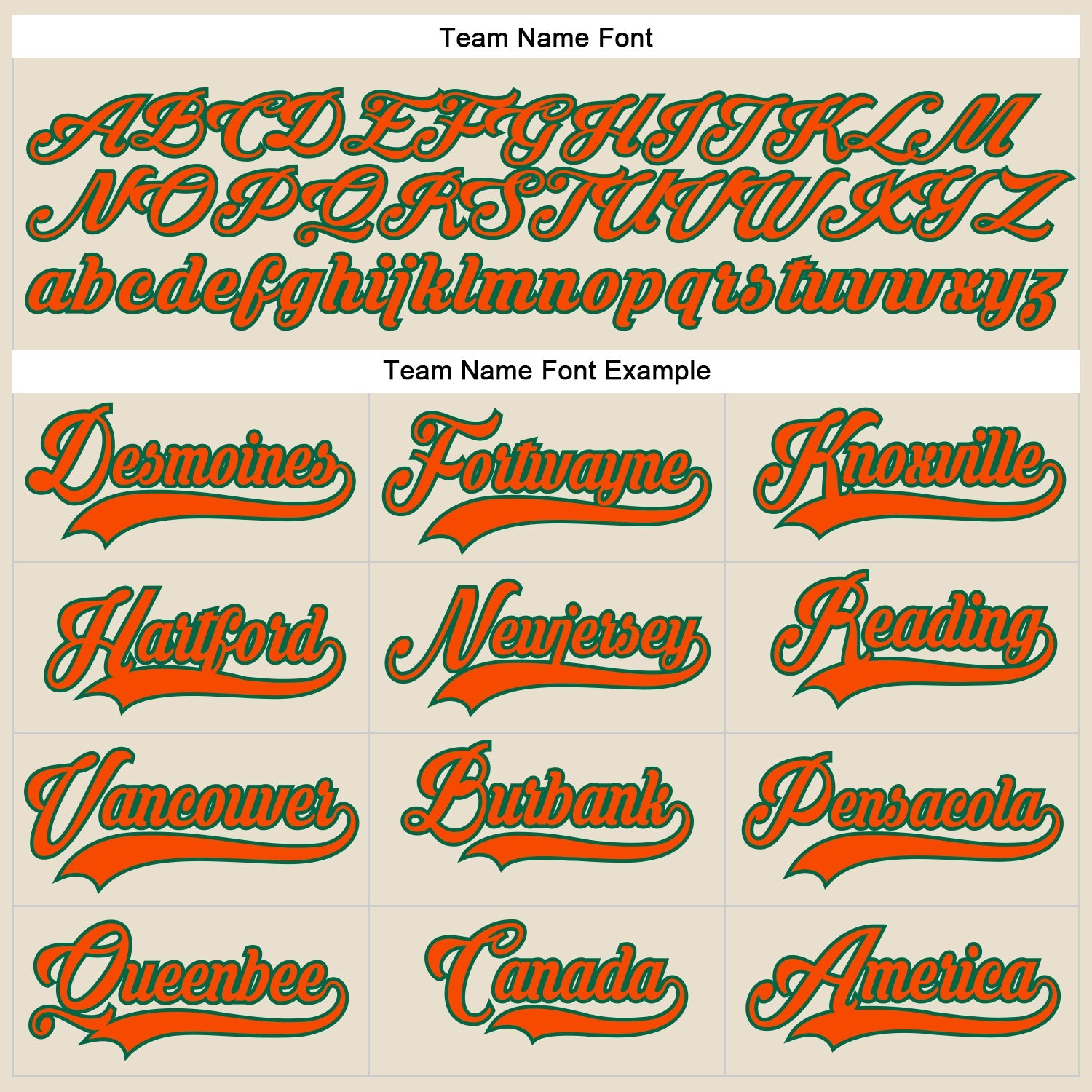 Custom Cream Orange-Kelly Green Hockey Lace Neck Jersey view 5
