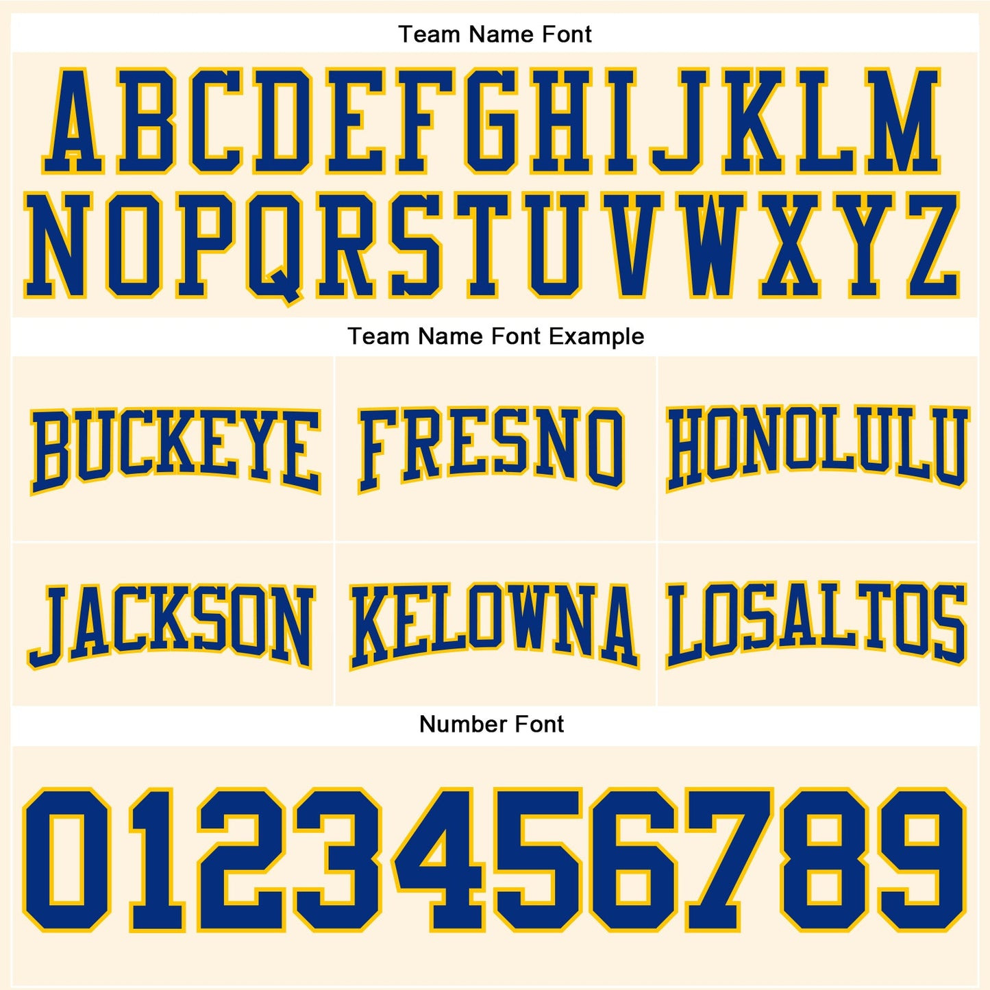 Custom Stitched Cream Royal-Yellow Football Pullover Sweatshirt Hoodie view 3