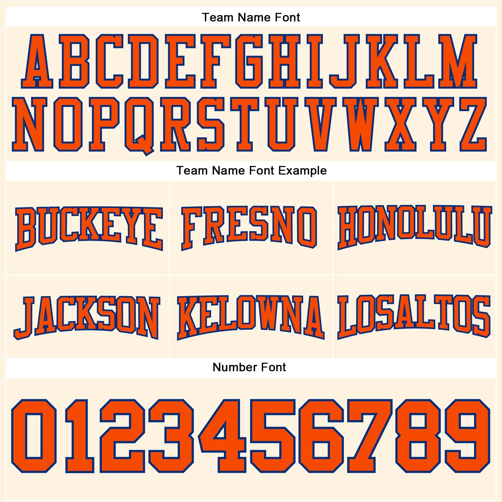 Custom Stitched Cream Orange-Royal Football Pullover Sweatshirt Hoodie view 3