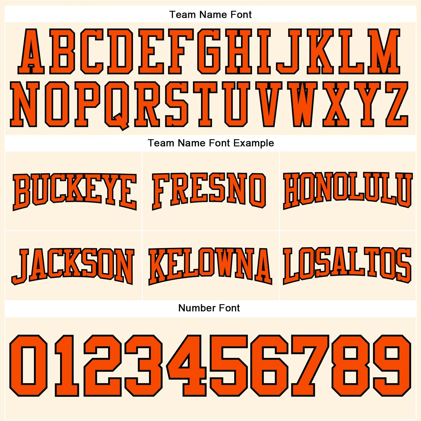 Custom Stitched Cream Orange-Black Football Pullover Sweatshirt Hoodie view 3