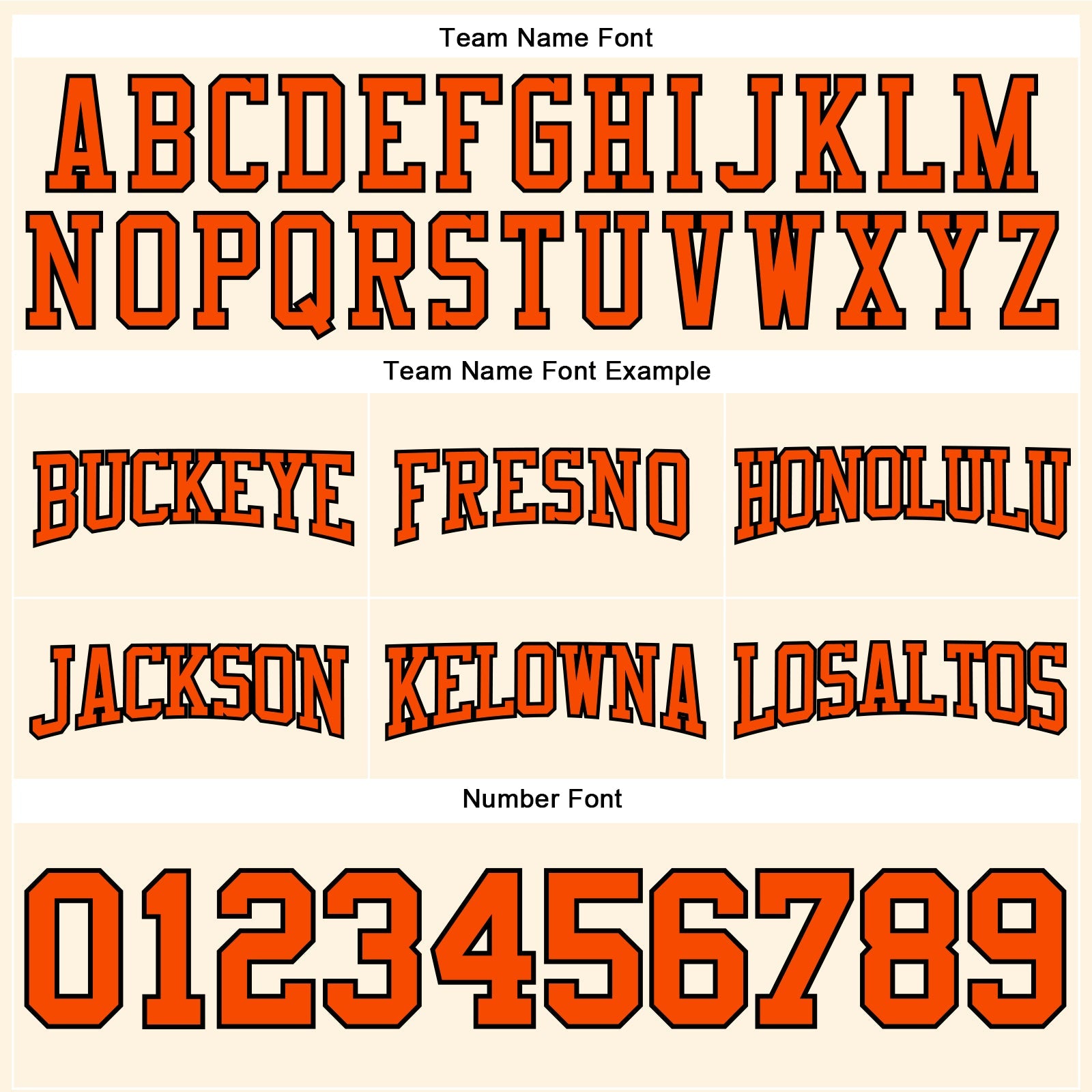 Custom Stitched Cream Orange-Black Football Pullover Sweatshirt Hoodie view 3