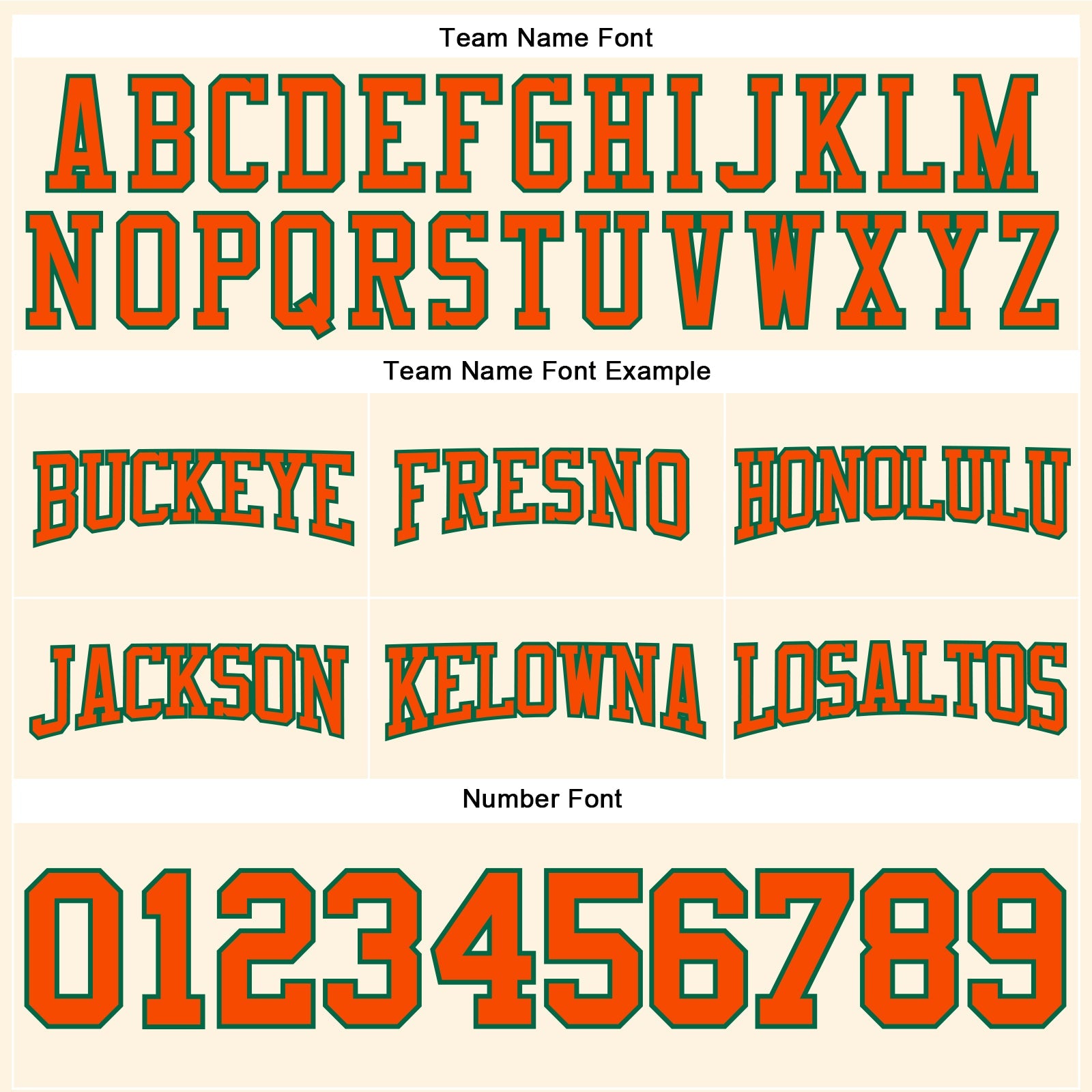 Custom Stitched Cream Orange-Kelly Green Football Pullover Sweatshirt Hoodie view 3