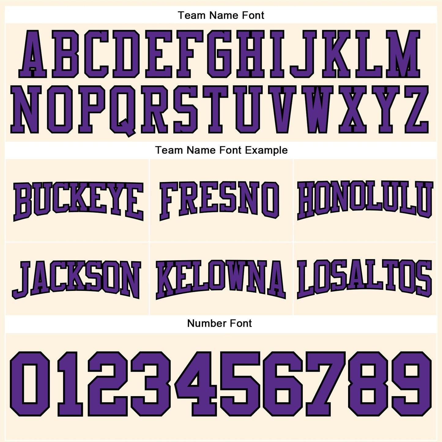 Custom Stitched Cream Purple-Black Football Pullover Sweatshirt Hoodie view 3