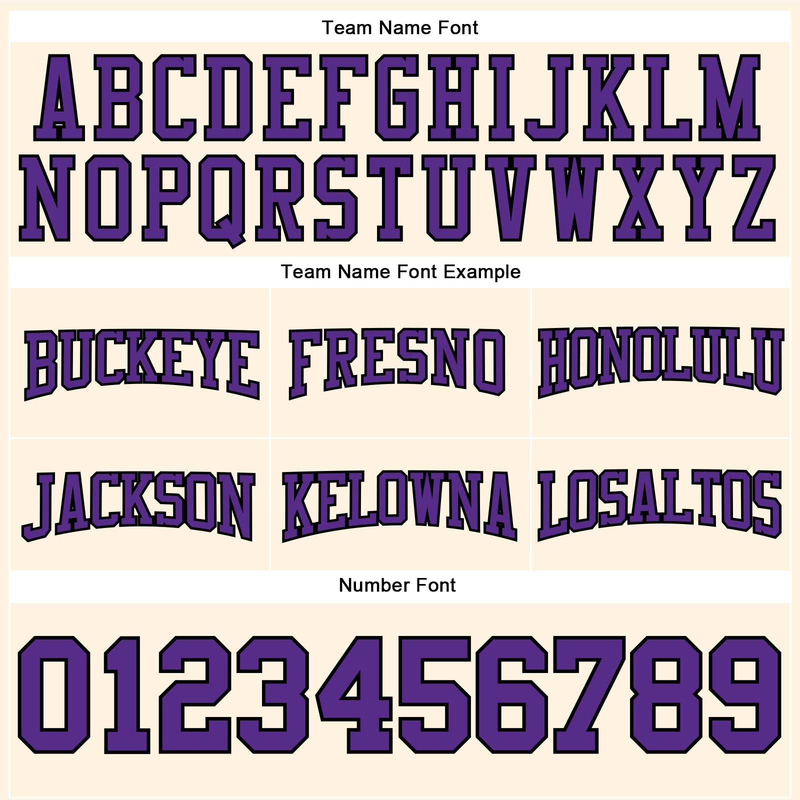 Custom Stitched Cream Purple-Black Football Pullover Sweatshirt Hoodie view 3