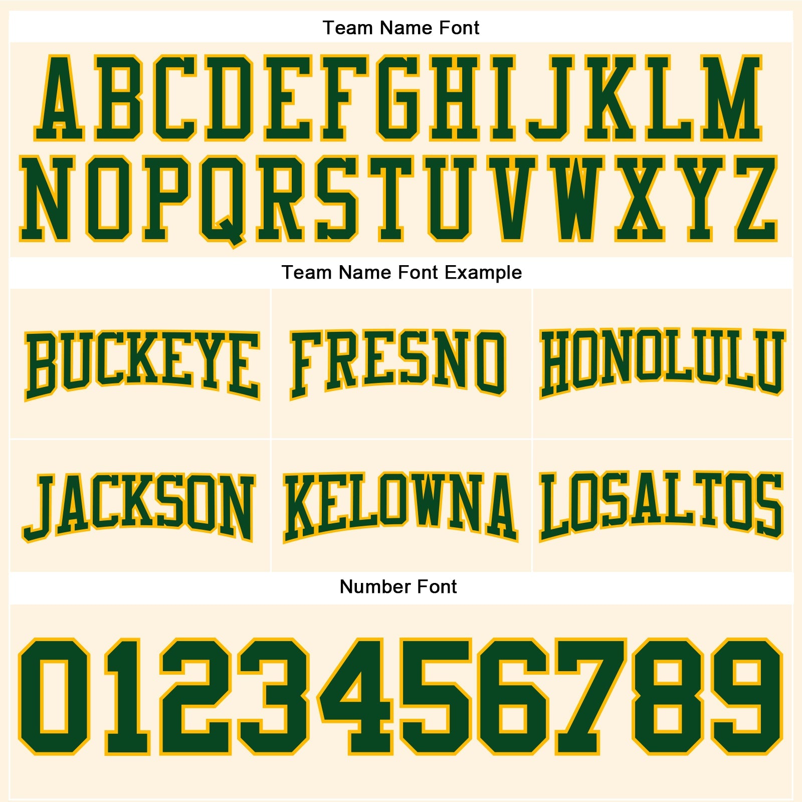 Custom Stitched Cream Green-Gold Football Pullover Sweatshirt Hoodie view 3