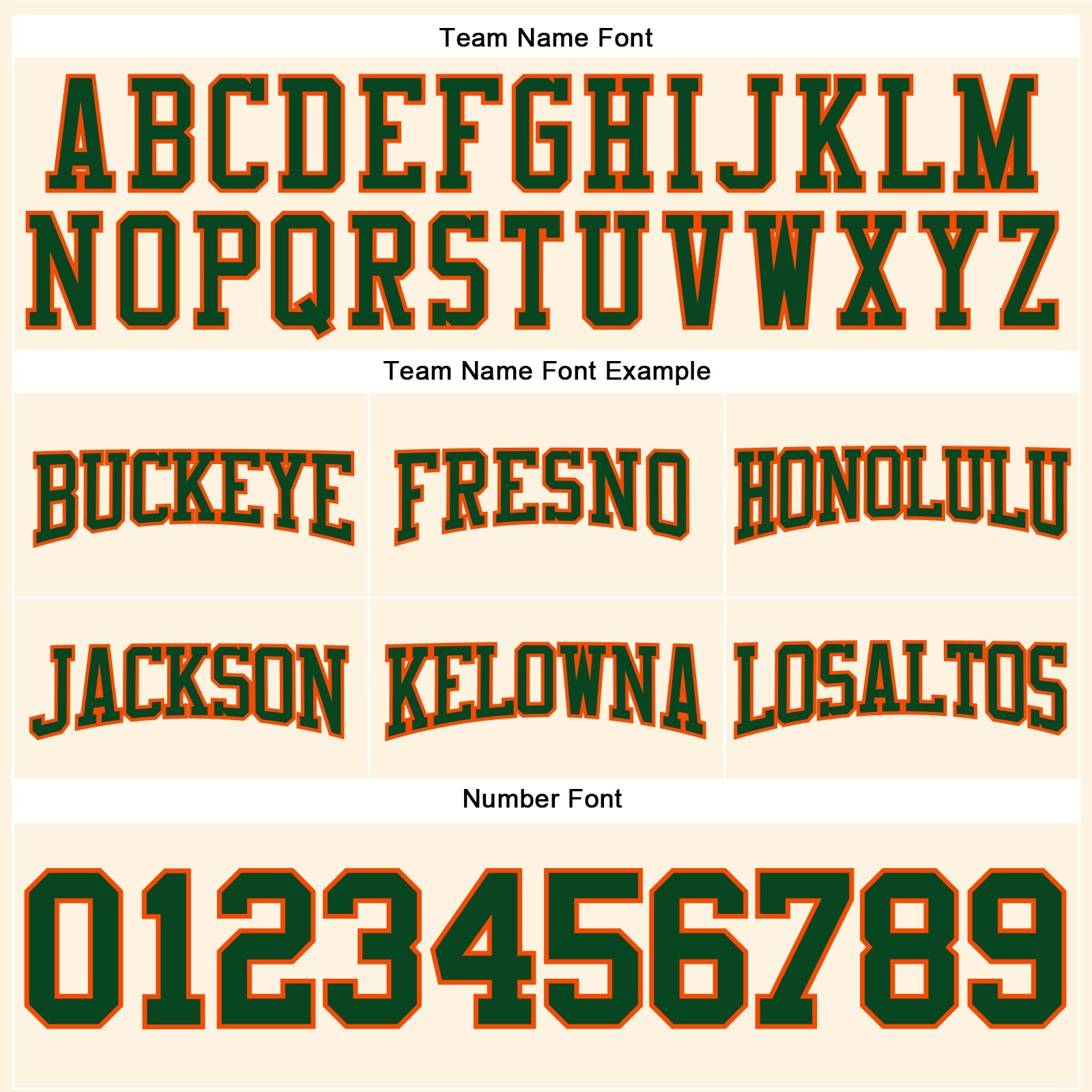 Custom Stitched Cream Green-Orange Football Pullover Sweatshirt Hoodie view 3