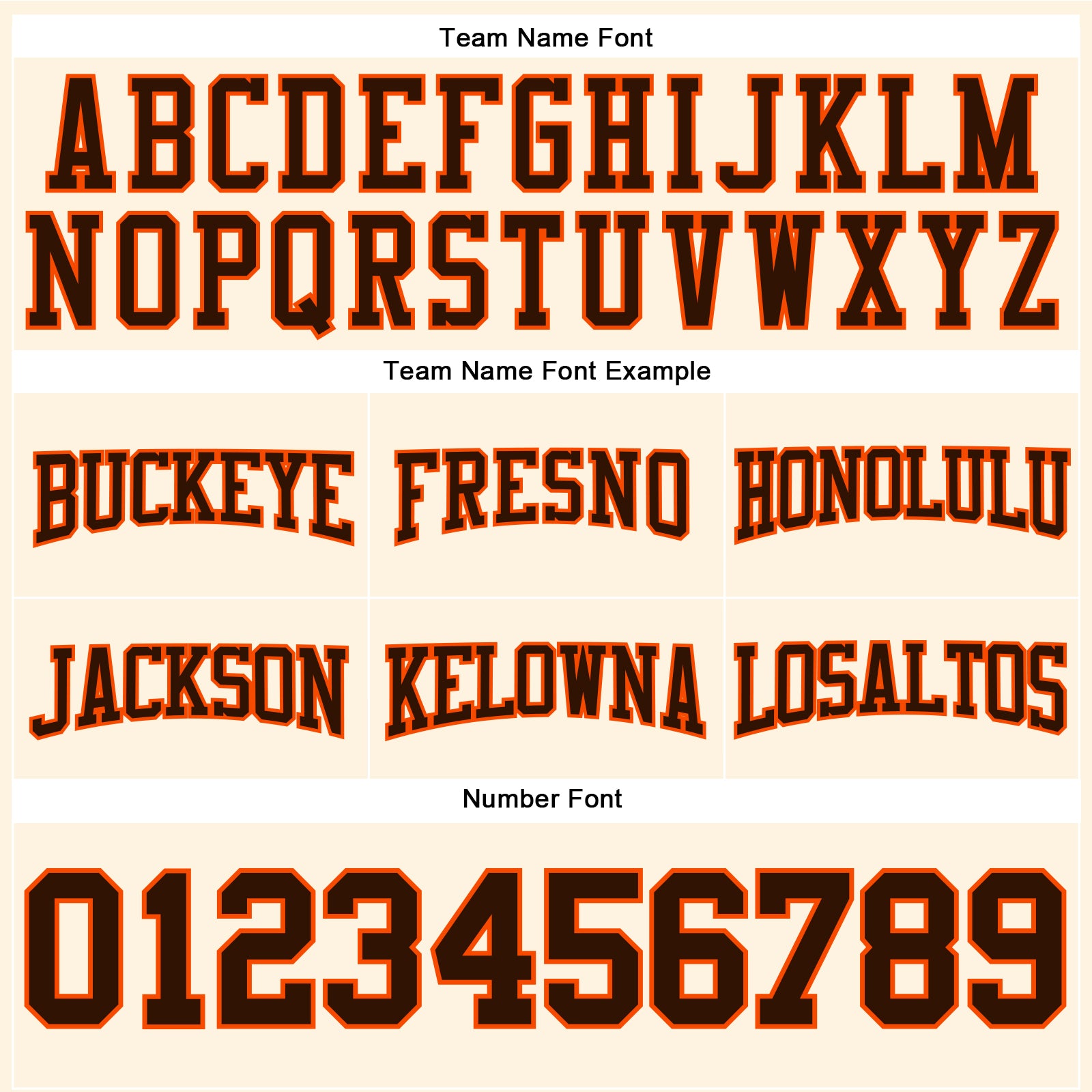 Custom Stitched Cream Brown-Orange Football Pullover Sweatshirt Hoodie view 3