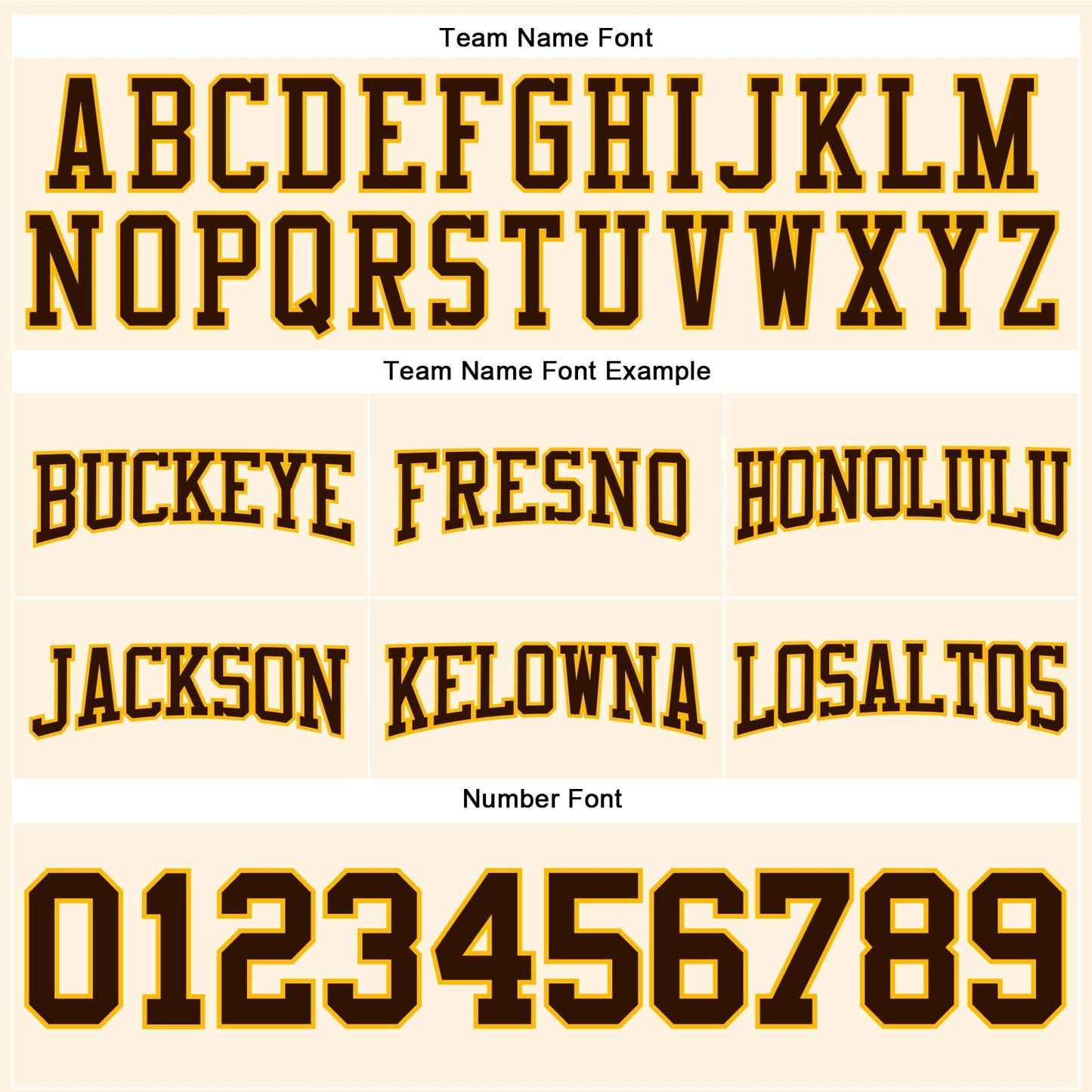 Custom Stitched Cream Brown-Gold Football Pullover Sweatshirt Hoodie view 3