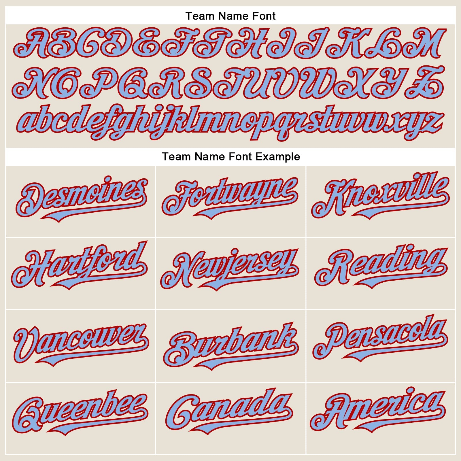 Custom Cream Light Blue-Red Authentic Baseball Jersey view 4