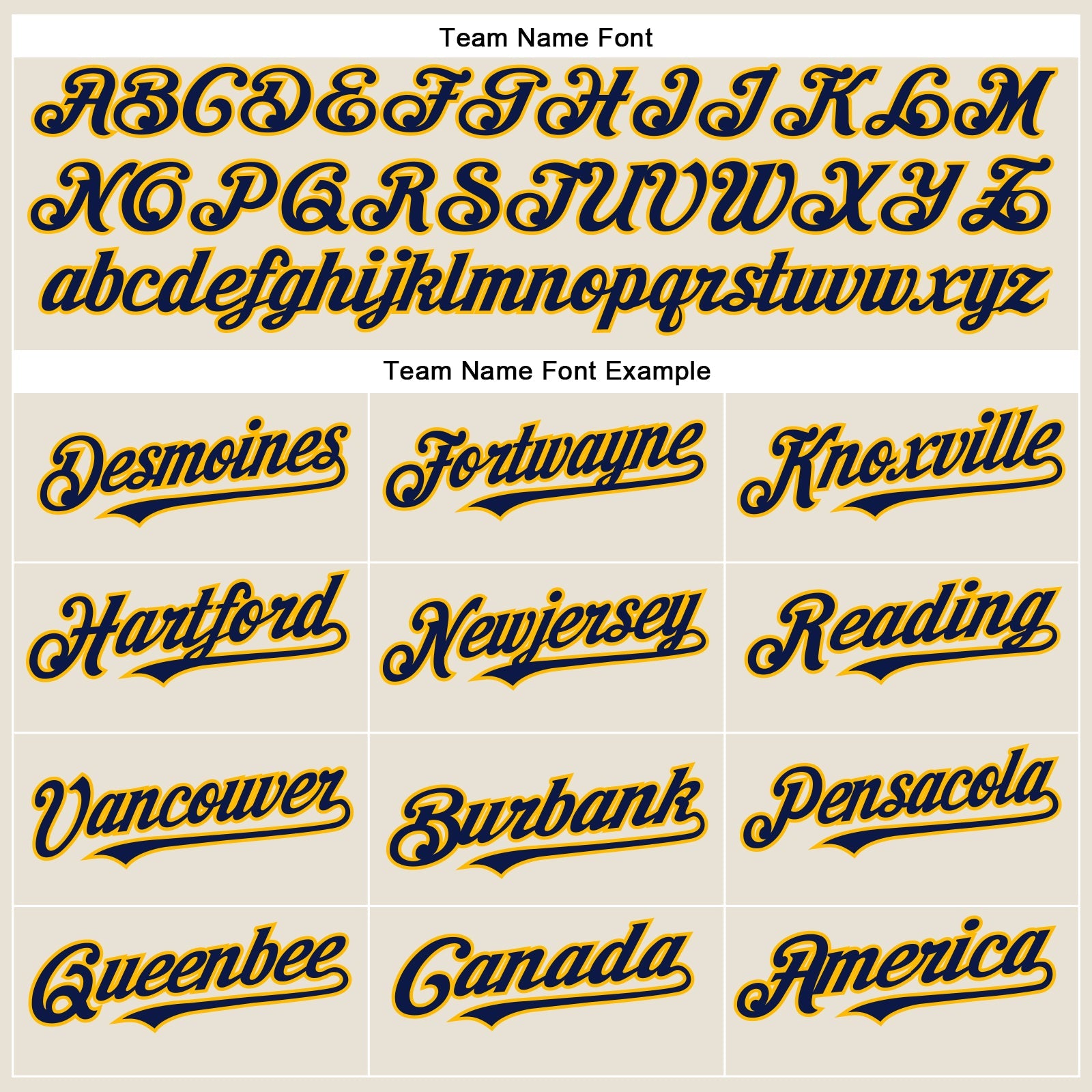 Custom Cream Navy-Gold Authentic Baseball Jersey view 4