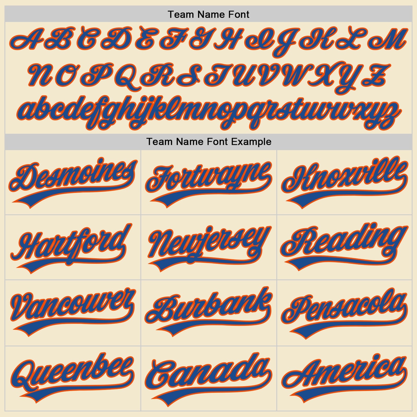 Custom Cream Blue-Orange Authentic Throwback Baseball Jersey view 4