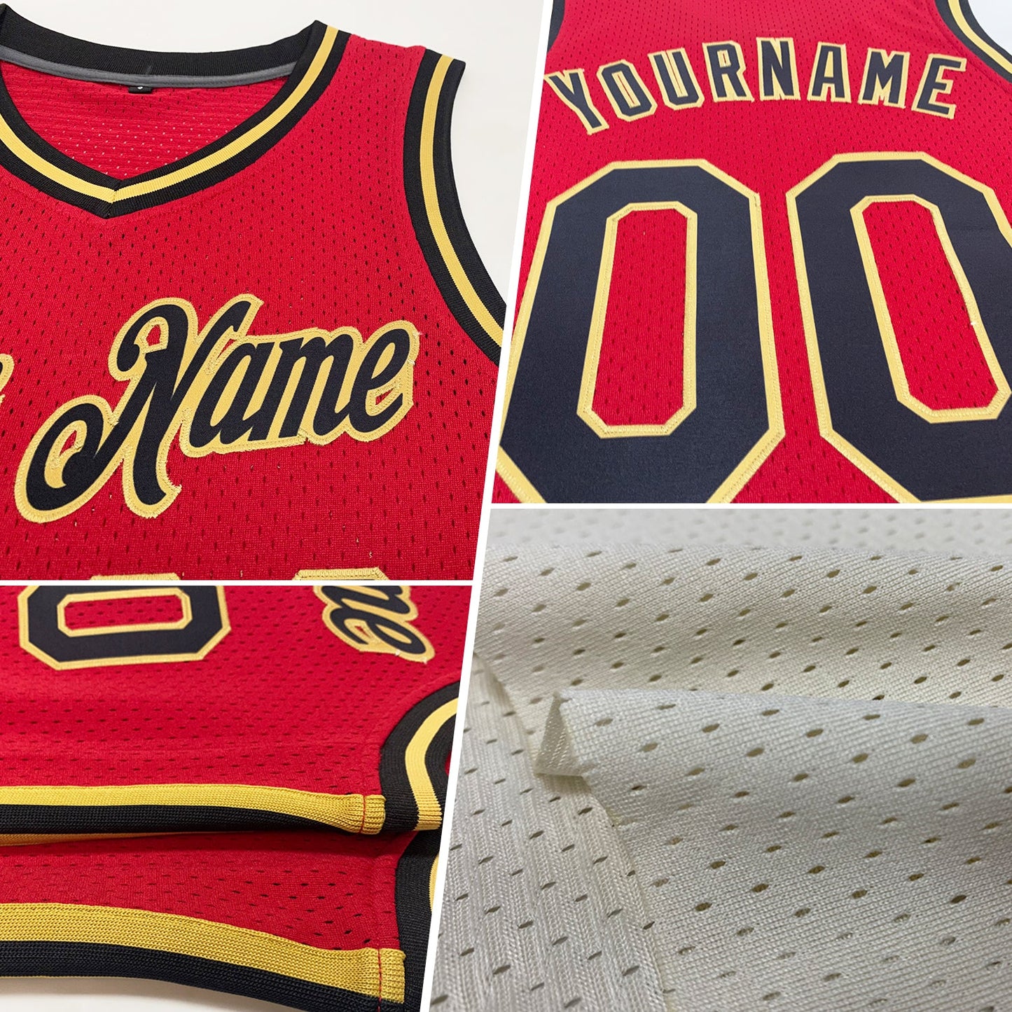 Custom Cream Navy-Light Blue Authentic Throwback Basketball Jersey view 2