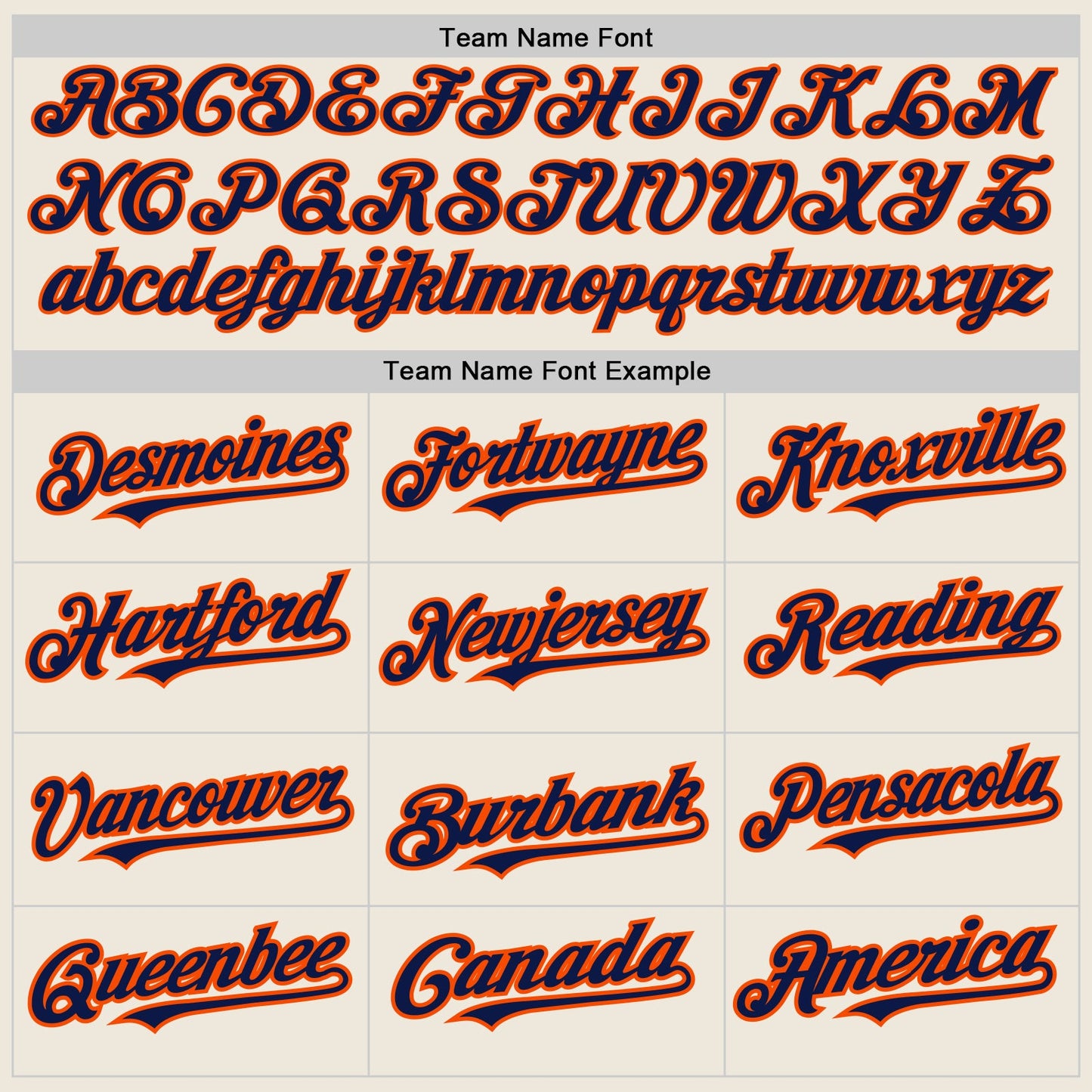 Custom Cream (Navy Orange Pinstripe) Navy-Orange Authentic Baseball Jersey view 4