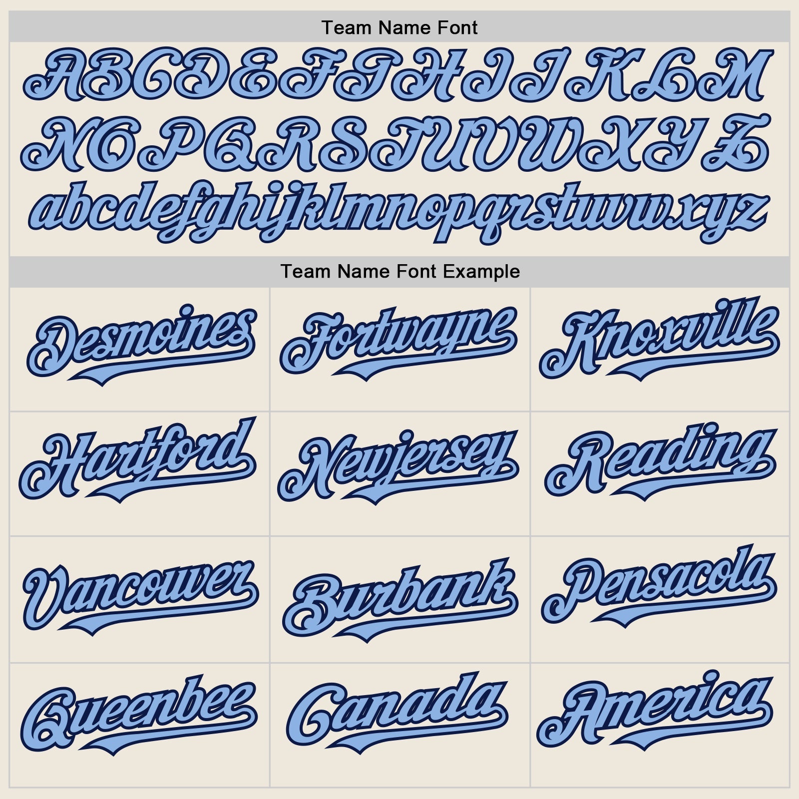 Custom Cream (Navy Light Blue Pinstripe) Light Blue-Navy Authentic Baseball Jersey view 4