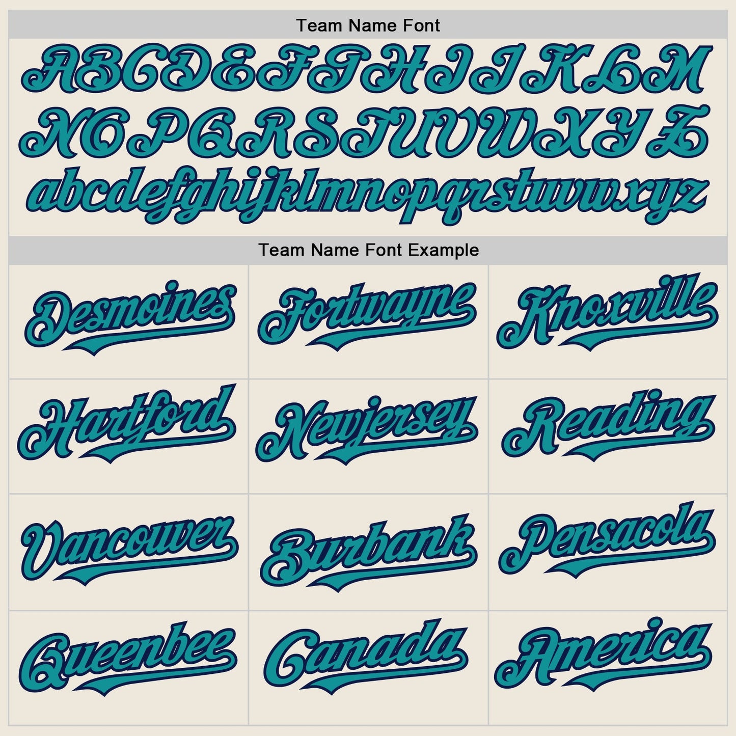 Custom Cream (Navy Teal Pinstripe) Teal-Navy Authentic Baseball Jersey view 4