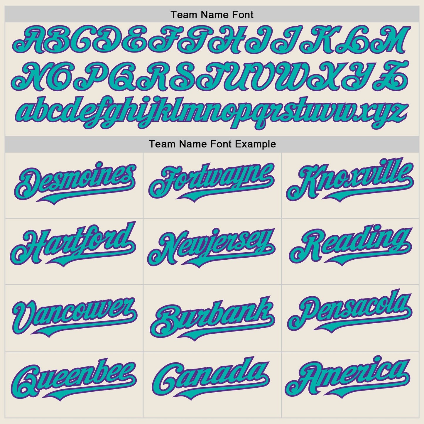 Custom Cream (Purple Aqua Pinstripe) Aqua-Purple Authentic Baseball Jersey view 4