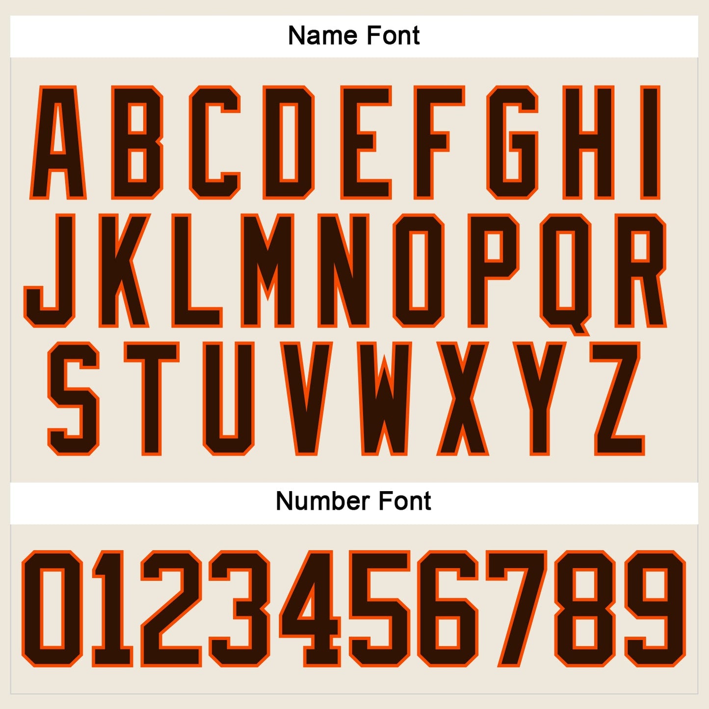Custom Cream Brown-Orange Hockey Lace Neck Jersey view 5