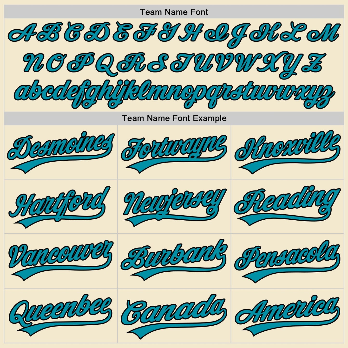 Custom Cream Teal-Black Authentic Throwback Baseball Jersey view 4