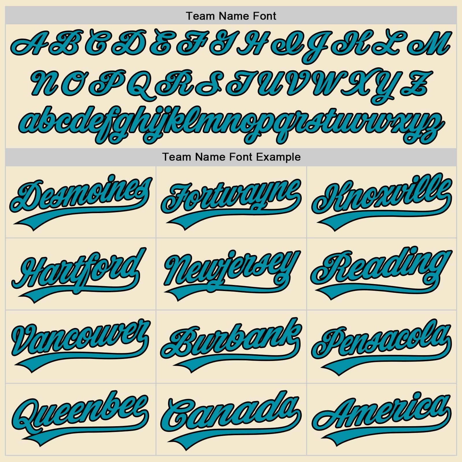 Custom Cream Teal-Black Authentic Throwback Baseball Jersey view 4